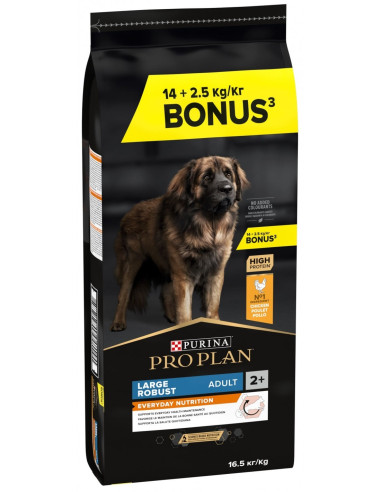 Purina Pro Plan Adult Large Robust Everyday Nutrition Chicken 14kg + 2.5kg OFERTA