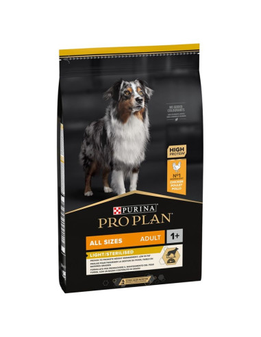 Purina Pro Plan All Sizes Adult Light / Sterilised com OPtiWeight 14kg