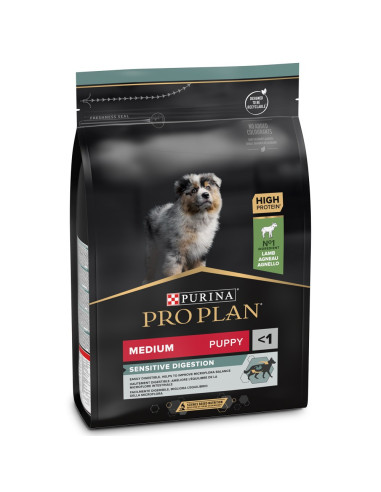 Purina Pro Plan Medium Puppy Sensitive Digestion Optidigest Borrego 3 kg