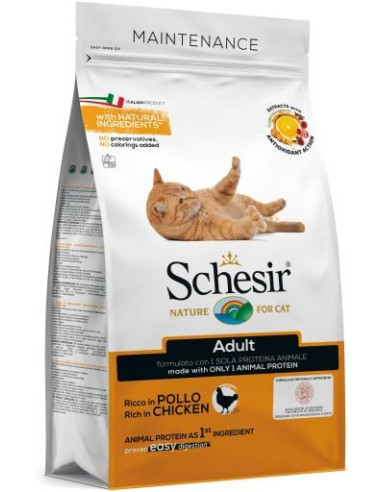 Schesir Manutenção Frango Gatos 1,5Kg Dry Line (Linha Seca)
