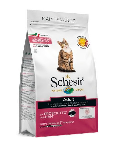 Schesir Manutenção Frango Gatos 10Kg Dry Line (Linha Seca)