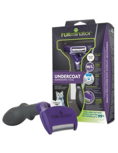 Furminator Escova Gato Médio / Grande Pêlo Curto ( - 5cm)