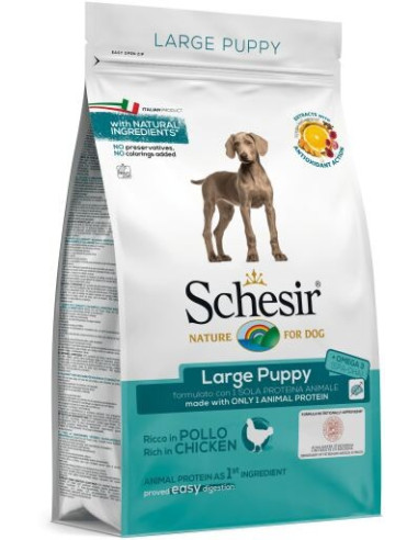 Schesir Large Puppy c/ Frango (Linha Seca)