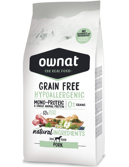 Ownat Cão Grain Free Hypo Pork