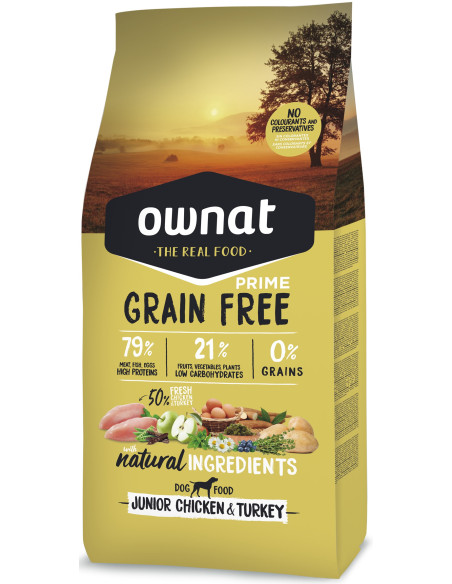 Ownat Cão Grain Free Junior Chicken & Turkey