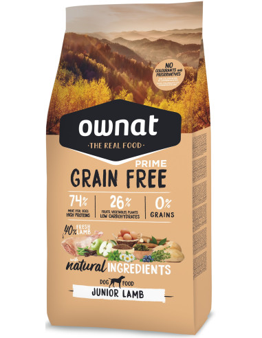 Ownat Cão Grain Free Junior Lamb