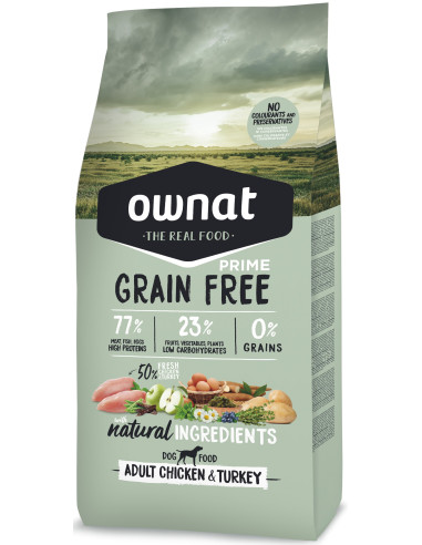 Ownat Cão Grain Free Adult Chicken & Turkey