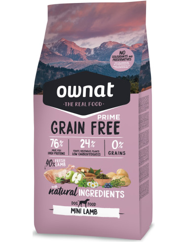 Ownat Cão Grain Free Adult Lamb