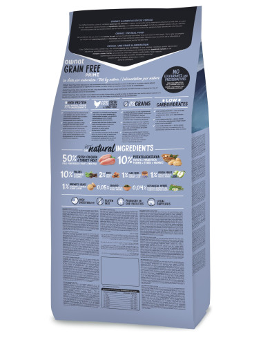 Ownat Cão Grain Free Senior Chicken & Turkey