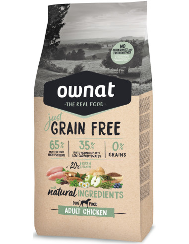 Ownat Cão Grain Free JUST Adult Chicken