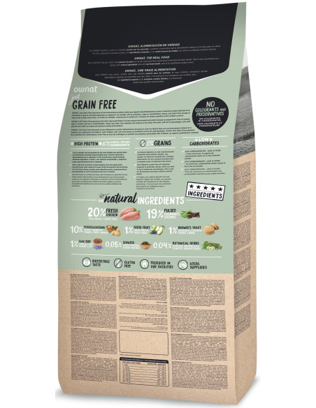 Ownat Cão Grain Free JUST Adult Chicken