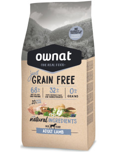 Ownat Cão Grain Free JUST Adult Lamb