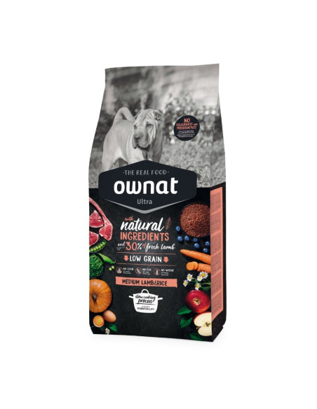 Ownat Cão ULTRA Medium Lamb & Rice