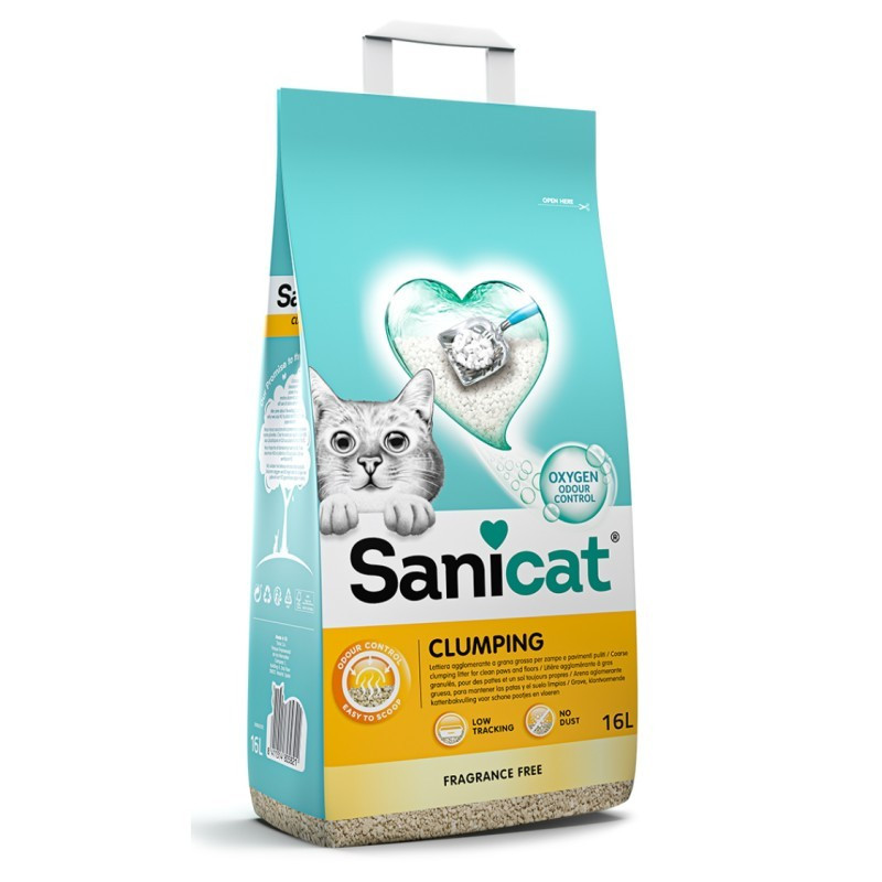 Areia Sanicat Clumping Fragance Free 16lt