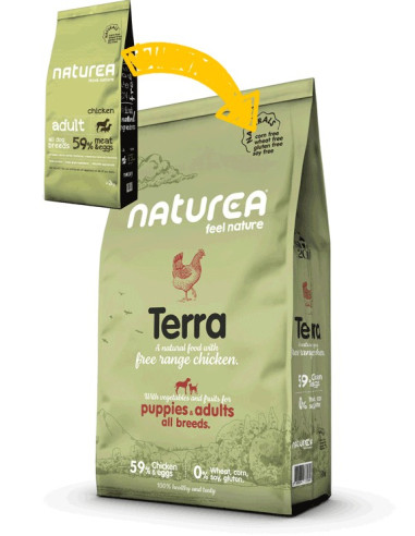 Naturea Naturals Puppie e Adult Terra Free Range chicken
