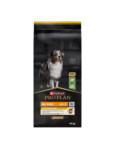 Purina Pro Plan Cão Adult All Sizes Light/Sterilised Borrego
