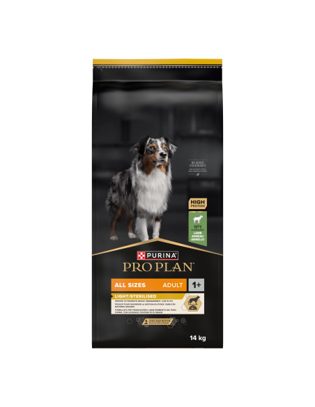 Purina Pro Plan Cão Adult All Sizes Light/Sterilised Borrego