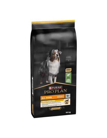 Purina Pro Plan Cão Adult All Sizes Light/Sterilised Borrego