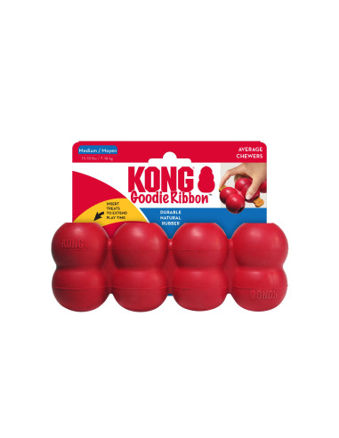Brinquedo Kong Goodie Ribbon - Médium 7-16 kg (TGS2E)