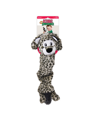 Brinquedo Kong Peluche Elástico Jumbo Stretchezz c/ som Leopardo - XL  (75 cm)