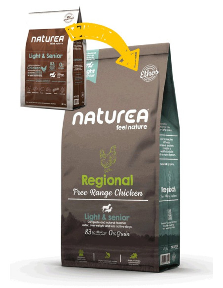 Naturea Light & Sénior (Chicken sem Cereais) 12kg