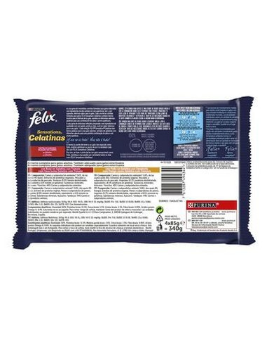 Purina GatosPurina Gatos Húmidos Felix Sensations Gelatinas Seleção do Campo 4x85gr