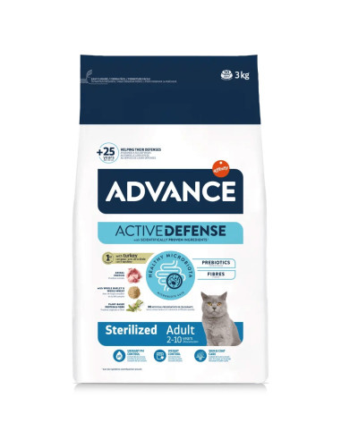Advance Gato Adulto Sterilised Perú/Cevada 3Kg