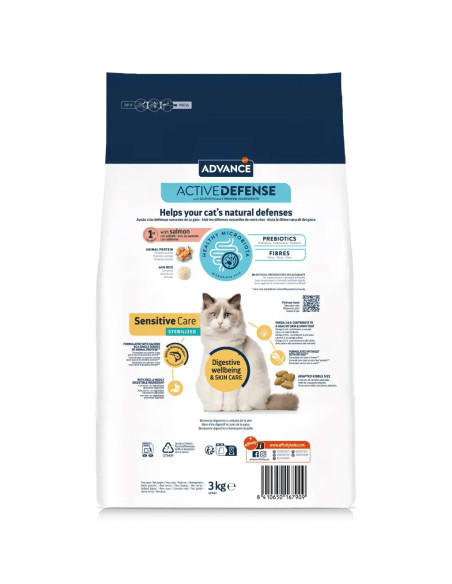 Advance Gato Adulto Sterilised Sensitive Salmão/Cevada 