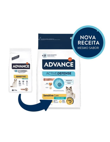 Advance Gato Adulto Sterilised Sensitive Salmão/Cevada 