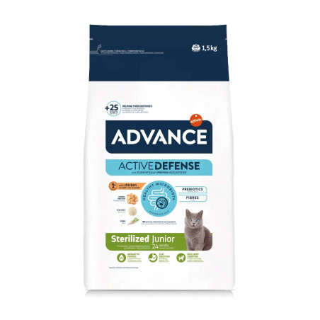 Advance Gato Junior Esterilizado Frango e Arroz