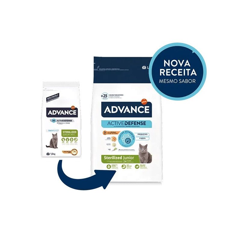 Advance Gato Junior Esterilizado Frango e Arroz