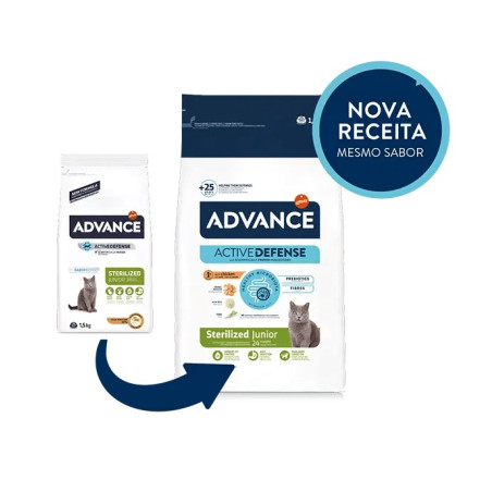 Advance Gato Junior Esterilizado Frango e Arroz