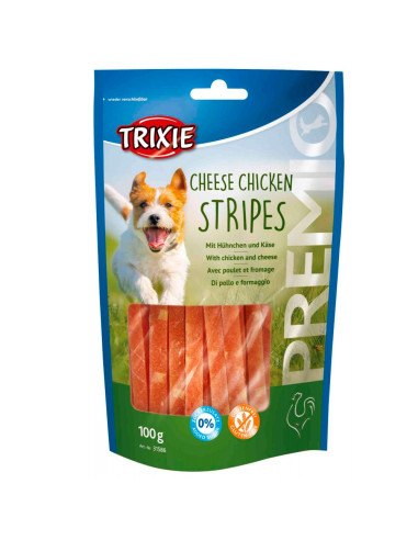 Trixie Cão Snack Cheese Chicken Stripes - tiras de frango com queijo 100gr