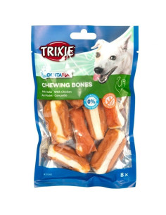 Ossos Cálcio Dentafun Trixie p/ Cão c/ Frango 120gr.