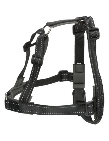 Trixie Peitoral de Treino "Lead'n'walk soft" 45-70cm/25mm (preto)