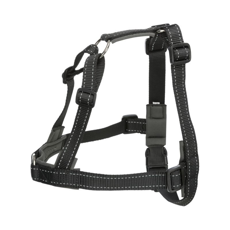 Trixie Peitoral de Treino "Lead'n'walk soft" 45-70cm/25mm (preto)
