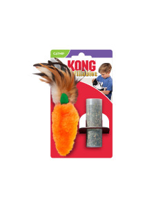 Brinquedo Kong Refillable Feather Rato p/ gatos (20 cm)
