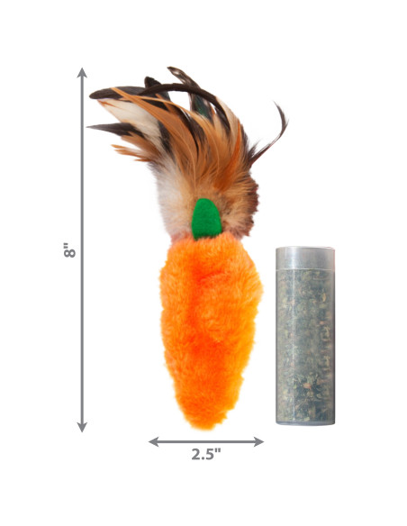 Brinquedo Kong Refillable Feather Rato p/ gatos (20 cm)
