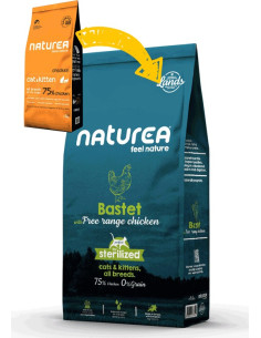 Naturea Lands Cat e Kitten Bastet (manutenção e esterilizado) frango do campo