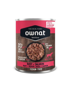 Ownat Cão Wetline Boi com salmão 395gr