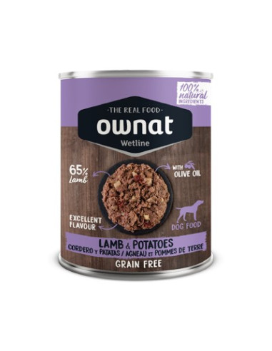 Ownat Cão Wetline Cordeiro com batata 395gr