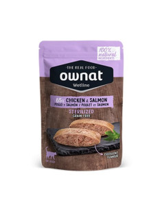 Ownat Gato Wetline Grain Free Esterilizado Frango com Salmão