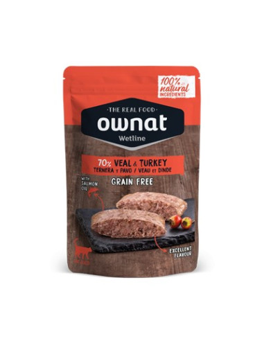 Ownat Gato Wetline Grain Free Vitela com Perú