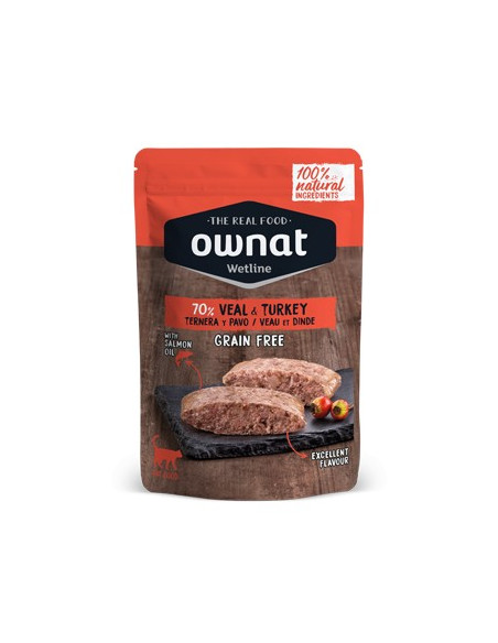 Ownat Gato Wetline Grain Free Vitela com Perú