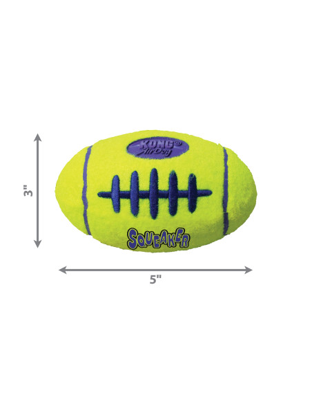 Brinquedo Kong AirDog squeaker Bola de Football c/ som - tamanho M (ASFB2E)