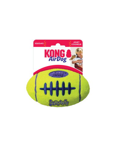 Brinquedo Kong AirDog squeaker Bola de Football c/ som - tamanho M (ASFB2E)