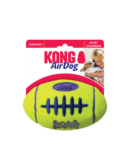 Brinquedo Kong AirDog squeaker Bola de Football c/ som - tamanho L (ASFB3E)