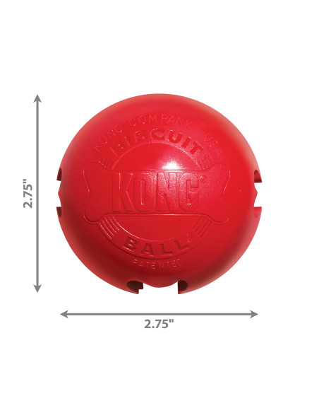 Brinquedo Kong Bola Biscoitos - Small (+ 9 kg)