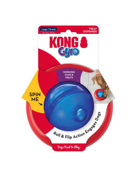 Brinquedo Kong Dispensador Guloseimas Gyro - L  (18,5 cm)