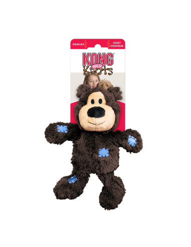 Brinquedo Kong Peluche Wild Knots Urso Dourado - M/L (28 cm)